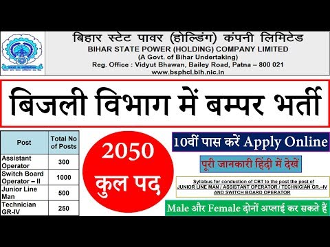 BSPHCL Vacancy 2019 Notification & Syllabus @ www.bsphcl.bih.nic.in | Government Jobs Gyan Video
