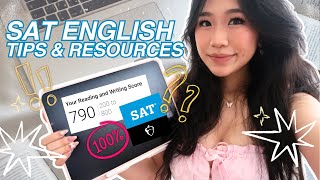 HOW I GOT 790 ON THE *SAT ENG READING & WRITING SECTION* | strats, section tips & free resources!