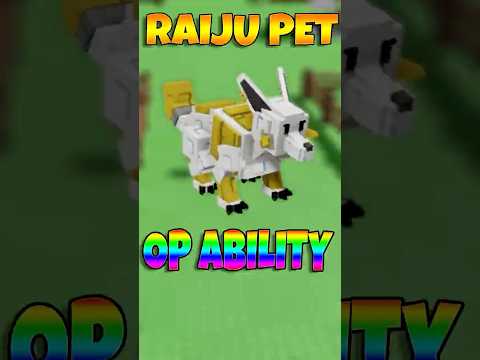 THE NEW RAIJU PET IS INSANE IN GROW A GARADEN  #roblox #growagarden
