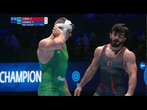 BRONZE GR - 75 kg: T. LORINCZ (HUN) df. F. CENGIZ (TUR) by VPO1, 2-1