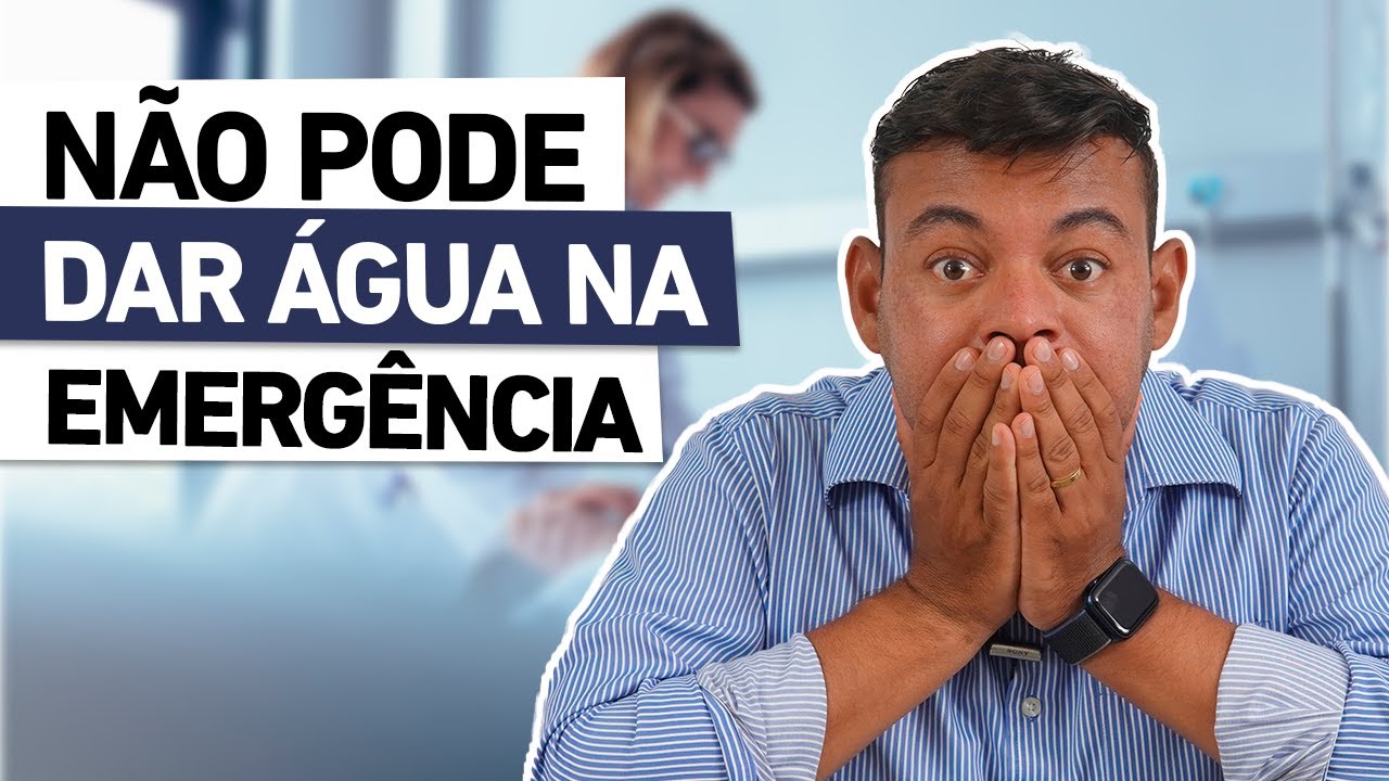 SABIA QUE É PROIBIDO DAR ÁGUA NA EMERGÊNCIA