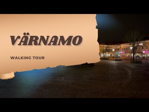 Night Walking Tour of Värnamo, Sweden, November 2024
