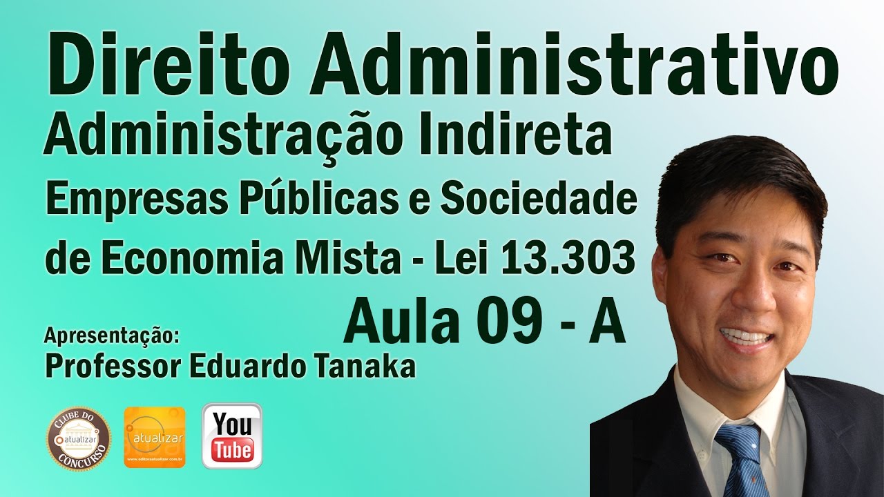 Direito Administrativo - Aula 09A (Empresas Públicas e Sociedade de Economia Mista - Lei 13.303)