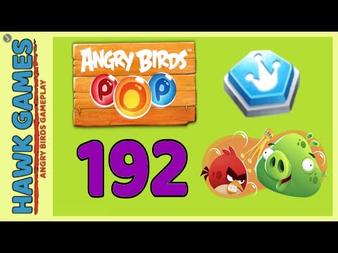 Angry Birds Stella POP Bubble Shooter Level 192 Hard - Walkthrough, No Boosters