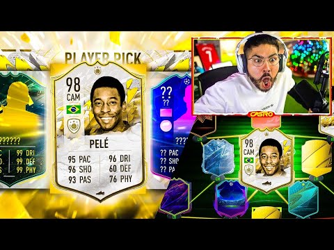 WE GOT PRIME 98 PELE!! PACK & PLAY WITH PLAYER PICKS!! FIFA 22