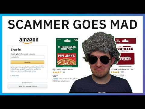 Furious Amazon Scammer Goes Mad Talking To Granny Video