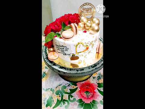 #piyali's kitchen# designer floral chocolate cake#birthday cake