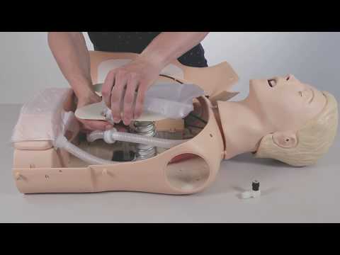 Resusci Anne QCPR - How to Connect Ventilator Adapter
