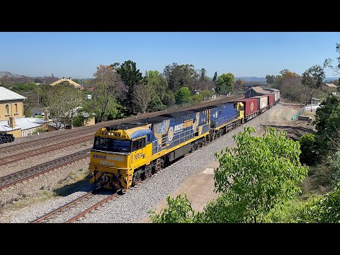 Pacific National NR34 (Indigenous Livery) & NR81 with 4BS6 at East Maitland - 12/10/23