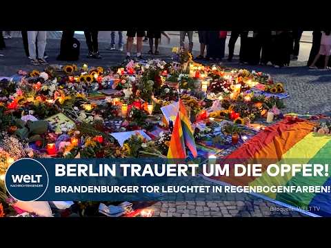 Video Thumbnail: BERLIN HÄLT INNE: Blumen, Kerzen und Tränen! Bewegende Gedenkfeier nach dem Terroranschlag!