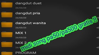 Download lagu Free MIDI songs for PA50/MA/PA500 mp3