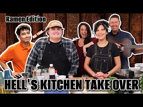 Hell's Kitchen Chef Alejandro and Chef Dafne Ramen Challenge