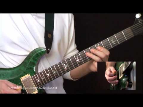 12 Learn Electric Guitar "Pull Offs Part 3" - Rock Guitar Lesson