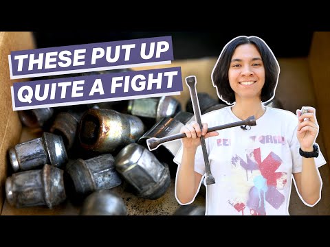 How To Remove and Replace Lug Nuts on Car Wheels (4 Way Lug Wrench)