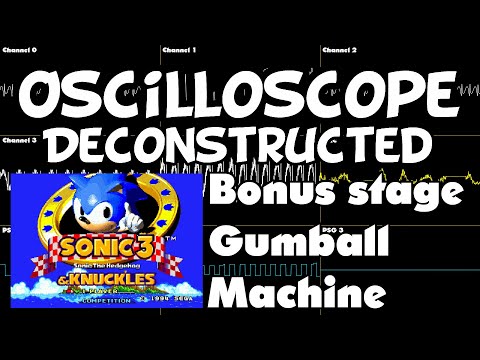 Sonic 3 and Knuckles - Bonus Stage (gumball machine) - Oscilloscope Deconstruction