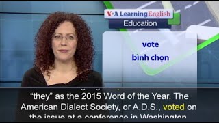 Phát âm chuẩn - Anh ngữ đặc biệt: “They” is the Word of the Year (VOA)