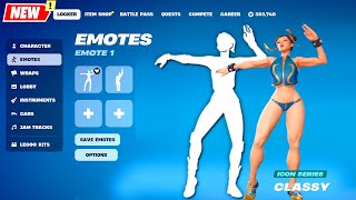 Fortnite CLASSY Emote (New Icon Series) with Legendary Skins!.. (by BigXThaPlug - Whip it)