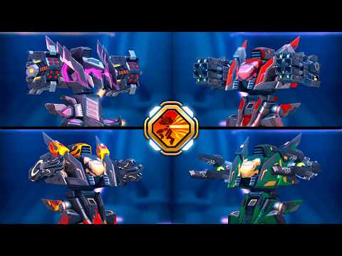 Nomad & Storm Rack 12, Disc Launcher 12, Repeater 12, Graviton Beam 12 - Mech Arena