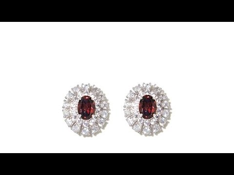 Colleen Lopez 3.72ctw Natural Zircon Stud Earrings