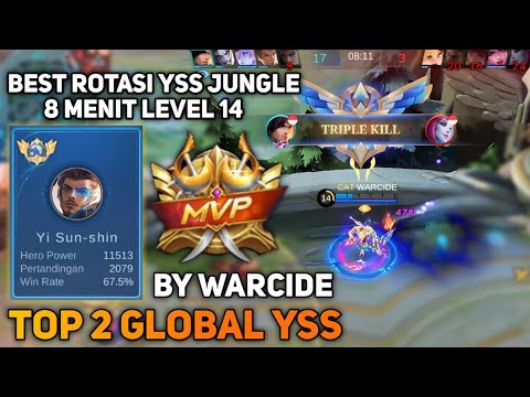 🔴FAST FARMING YSS JUNGLER‼️TOP 2 GLOBAL YI SUN-SHIN‼️BEST BUILD & ROTASI FARMING CEPAT‼️BY WARCIDE‼️