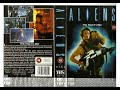 Original VHS Opening Closing Aliens 1986 UK Rental Tape