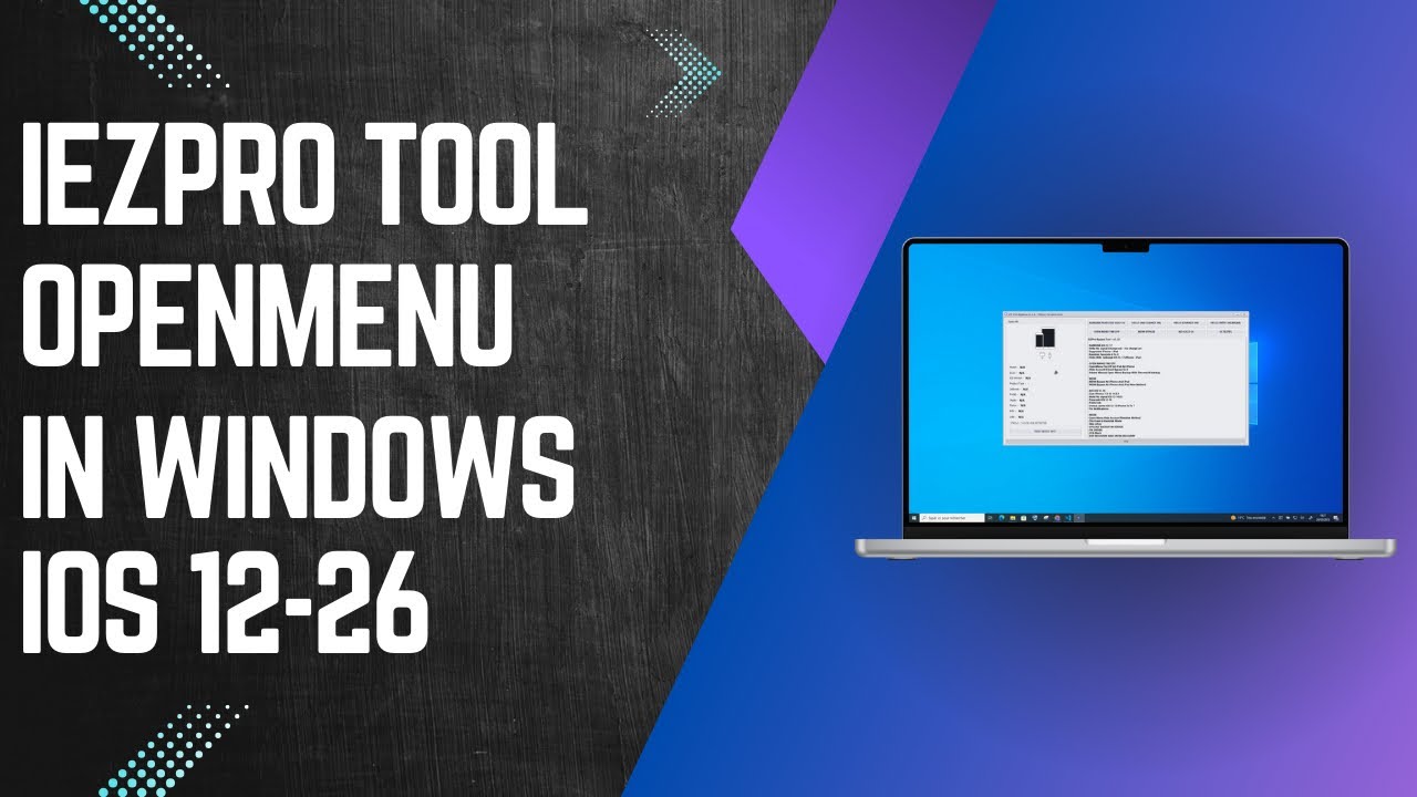 New Method FMI All iPhone , iPad iEZPro Bypass Tool Open Menu Supported Latest iOS