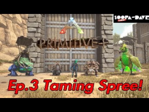 Ep.3 Taming Spree Ark Survival Evolved Primitive Plus