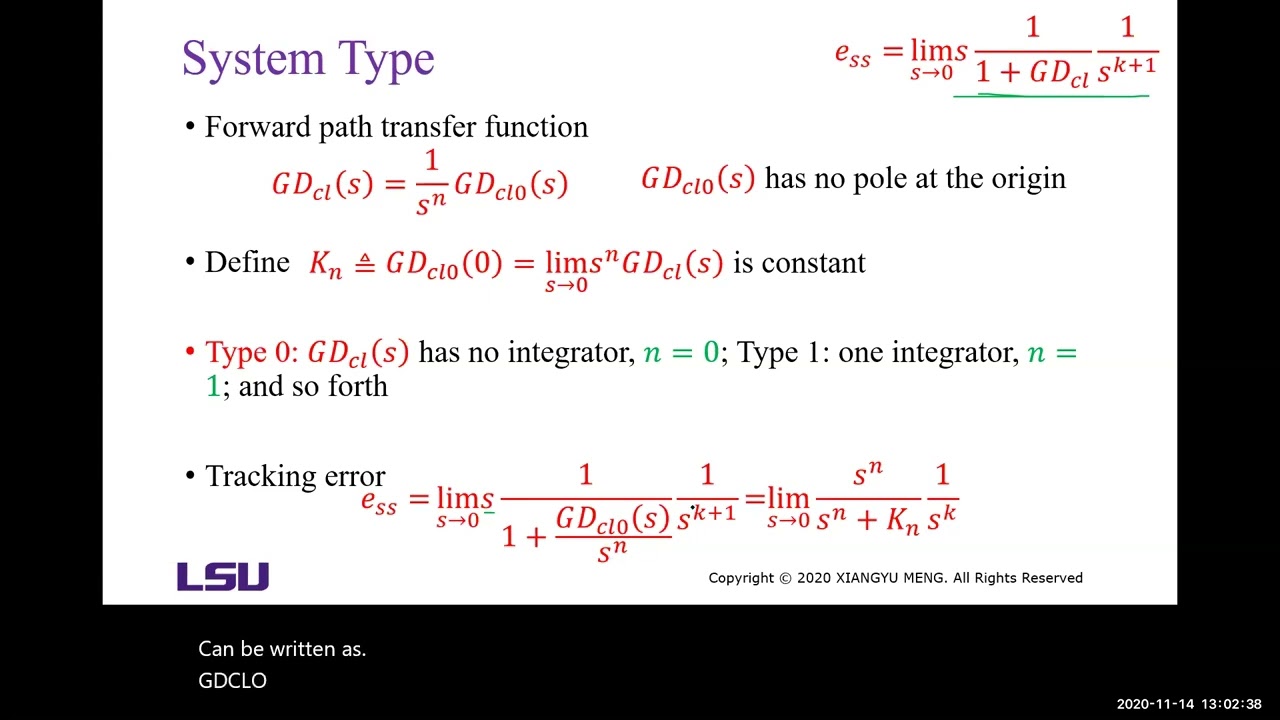 Control System Design: Tracking