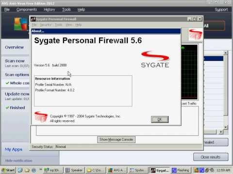 Sygate Personal Firewall 5.6 and rootkit false positives in AVG Anti-Virus Free Edition 2012