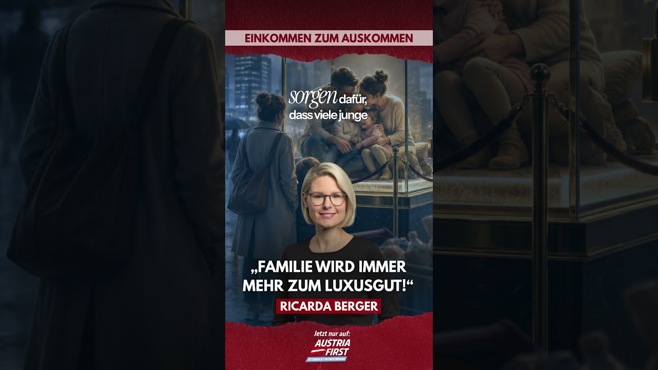 Familie wird immer mehr zum Luxusgut! - Ricarda Berger