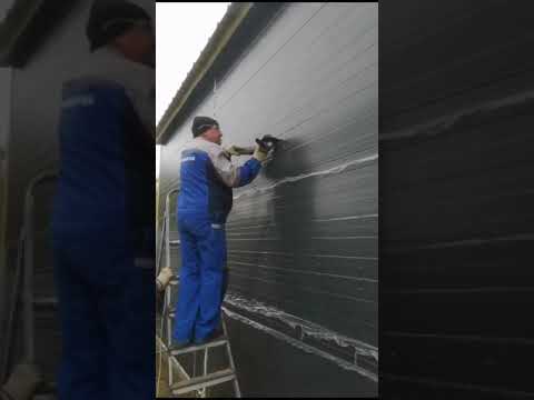 Гараж на две машины. Боцман 134 в работе.