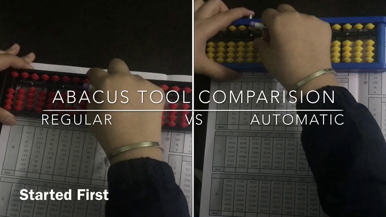 Automatic vs Regular Abacus Tool