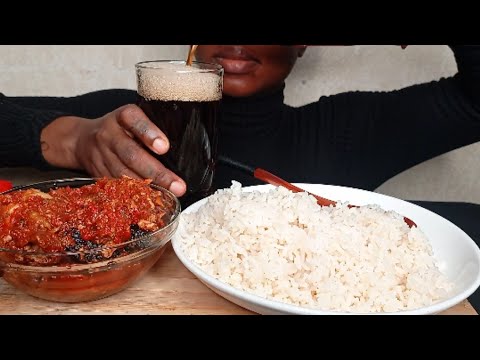 ASMR Rice And Chicken Stew Mukbang