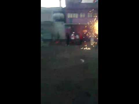 Quema de toros la santisima trinida sr. Santiago 2016