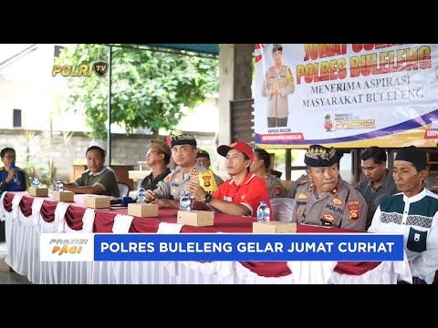 POLRES BULELENG MENGELAR JUMAT CURHAT DI DESA SUMBER KLAMPOK