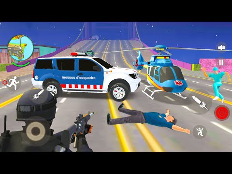 Policeman SUV Car and Military Helicopters Huge Open World GPS Simulator - Android Gameplay.