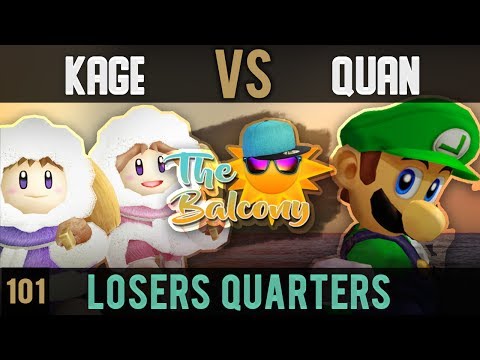 Melee @ the Balcony 101 - Losers Quarters ft. Quandiverous (Luigi) VS BCB|Kage (Icies)