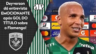 Emocionante: Olha o que Deyverson falou após gol do título do Palmeiras sobre o Flamengo