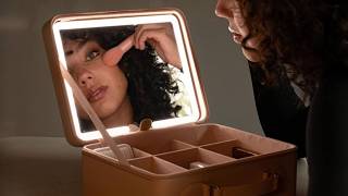 💡💄 Travel Makeup Game CHANGED! LED Mirror Organizer Bag You NEED