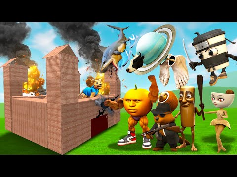 Can ITALIAN BRAINROT break into my FORT?! (Garry's Mod Sandbox)