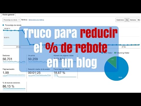 Truco para reducir el porcentaje de rebote