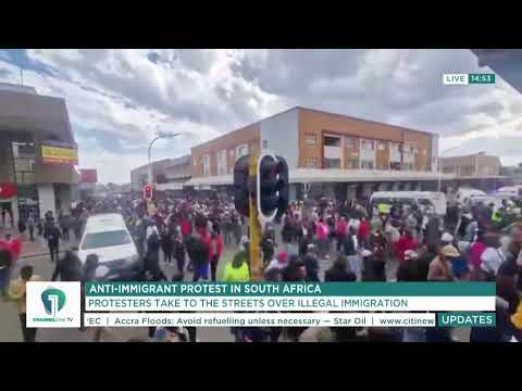 Channel One TV Live! | Anti-Immigration Protests Erupt in South Africa