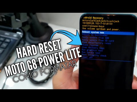 Hard Reset Moto G8 Power Lite / How to Format
