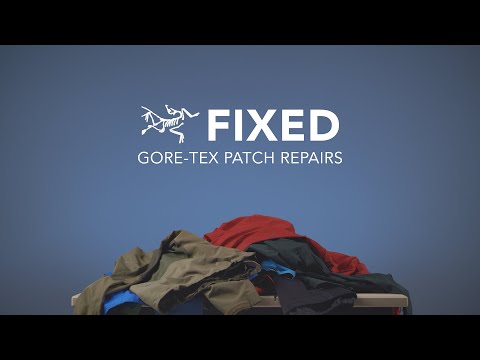 Part of a video titled FIXED: Gore-Tex Patch Repairs - YouTube