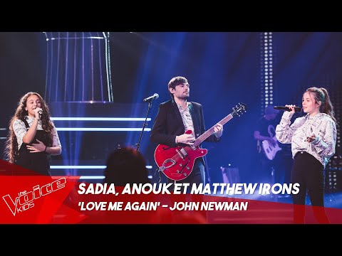 Sadia, Anouk et Matthew Irons - 'Love me again' | Finale | The Voice Kids Belgique