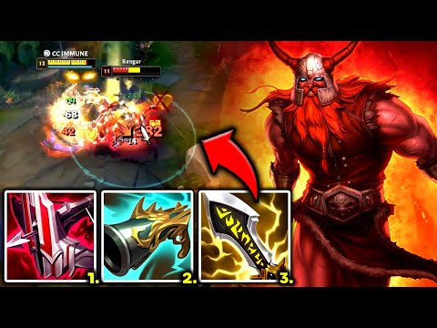 OLAF TOP BUT RIGHT CLICKING GETS ME FREE KILLS (CRIT OLAF) - S12 Olaf TOP Gameplay Guide