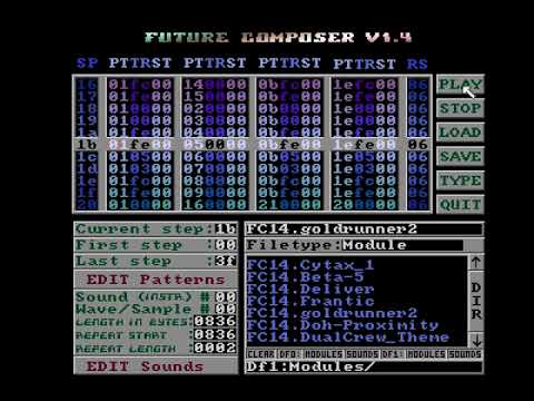 GoldRunner Amiga Future Composer cover by Estrayk / Capsule ^ Scoopex