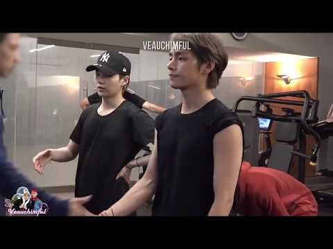 [ENG SUB] BTS working out at gym + SUGA's Captain Korea
