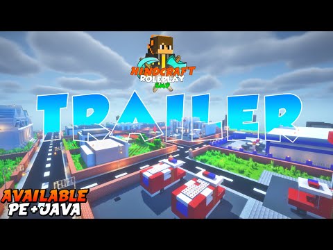 MINECRAFT ROLEPLAY OFFCIAL TRAILER || HOW TO JOIN HINDCRAFT SMP|| #minecraft