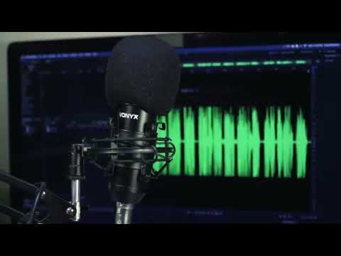 Micro studio, avec support articulé, filtre anti-pop, bonnette, pince et câble Vonyx | France Effect